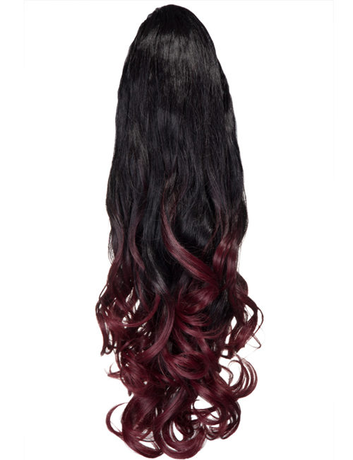 Curly Claw Clip Dip Dye Ponytail