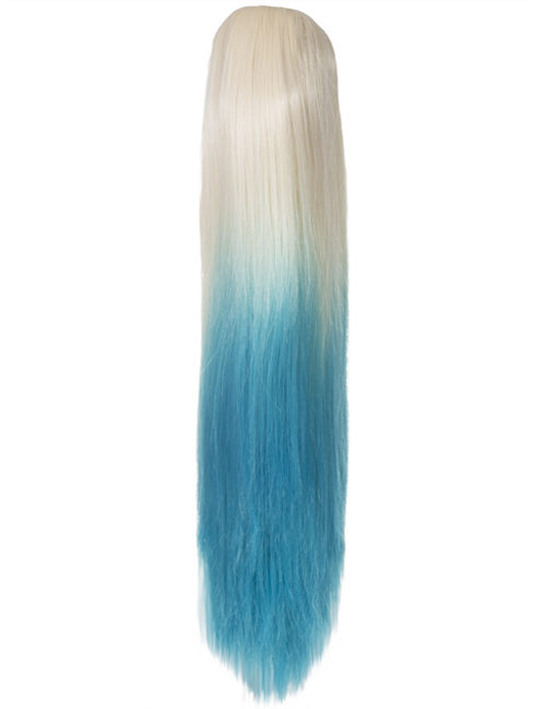 Dip Dye Straight Claw clip Ponytail