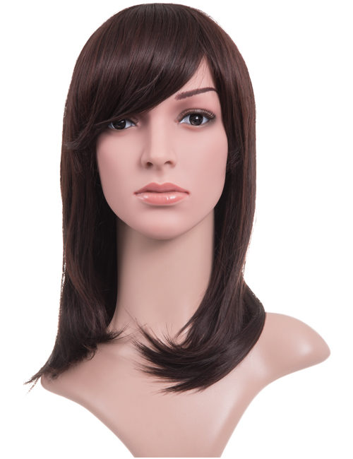Alice - Medium length Straight Layer cut full head wig