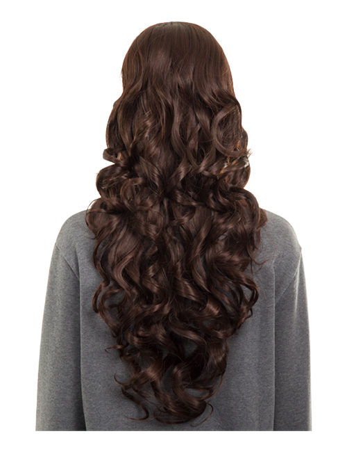 Olivia Extra Long Curly full head wig - G856 - Black Cherry 2/33